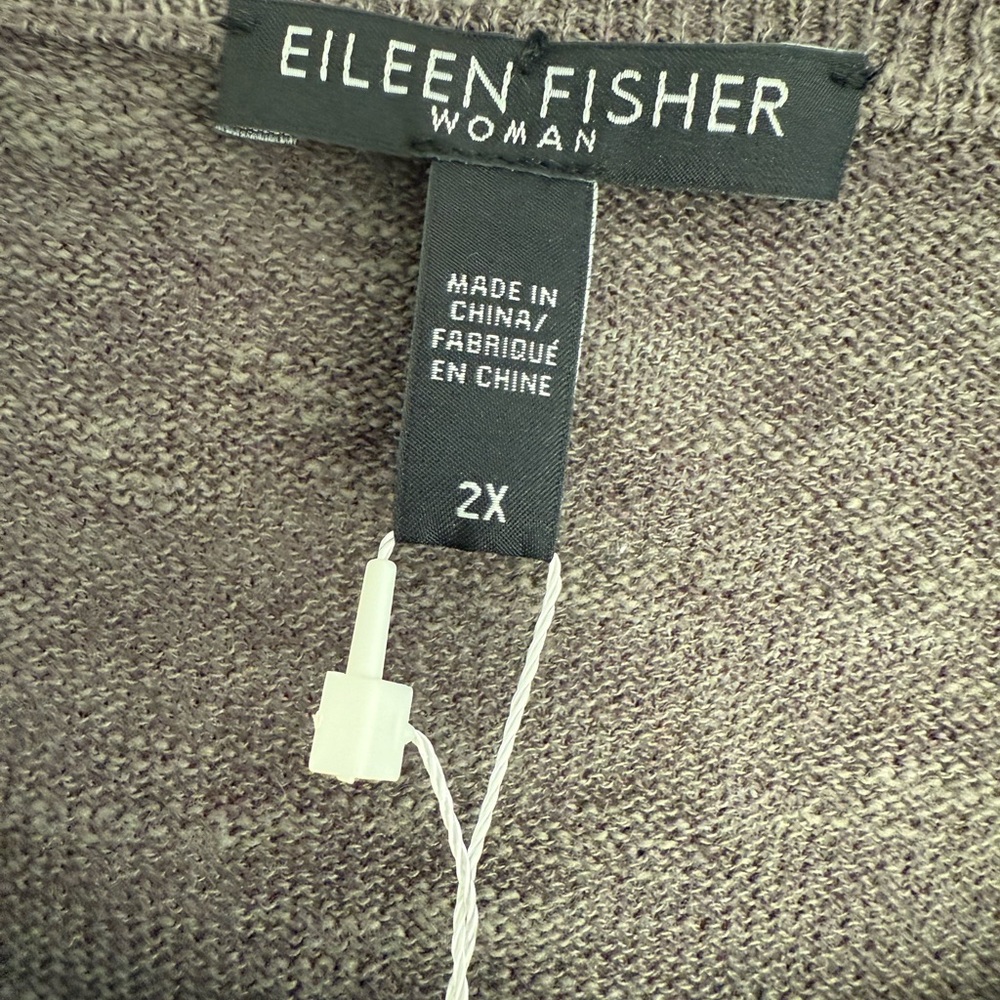Eileen Fisher Brown Tunic Top - Picture 8 of 13
